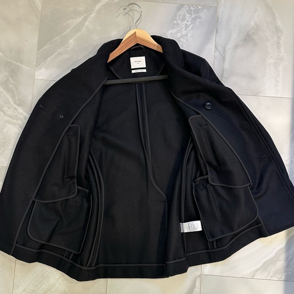 Billy Reid Black Bond Peacoat - Picture 6 of 10